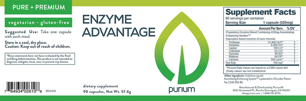 Enzyme Advantage Label