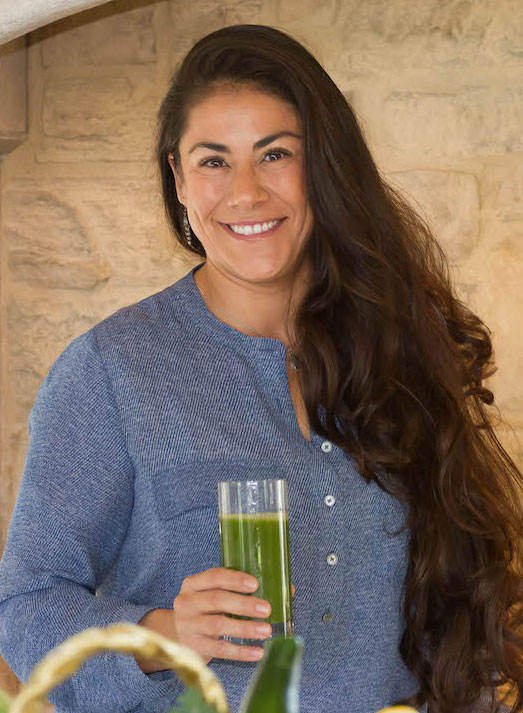 Yesenia with Green Juice